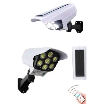 Solar Bahçe Lambası Uzaktan Kumandalı Kamera Görünümlü Hareket Sensörlü