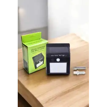 Solar Güneş Enerji Panelli Sensörlü Lamba Enerji Tasarruflu