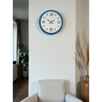 Zentime 36 Cm Mavi Dekoratid Duvar Saati