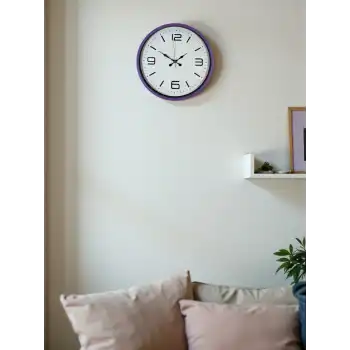 Zentime 36 Cm Mor Dekoratif Duvar Saati