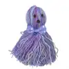 BUFFER® Ahtapot Şekilli Zilli Ve İpli Rengarenk Püsküllü Sevimli KediOyuncağı
