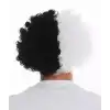 Siyah Beyaz Kıvırcık Afro Bonus Taraftar Peruğu