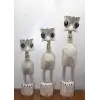 Ahşap 3lü Deve Kuşu Seti 90 Cm