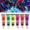 Neonlu Glow Parti Yüz Boyası 6 Renk 6 Adet