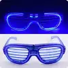 Mavi Led Işıklı Parti Gözlüğü - Neon 3 Modlu