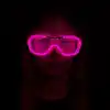 Pembe Led Işıklı Parti Gözlüğü - Neon 3 Modlu
