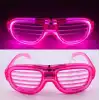 Pembe Led Işıklı Parti Gözlüğü - Neon 3 Modlu