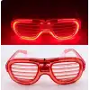 Kırmızı Led Işıklı Parti Gözlüğü - Neon 3 Modlu