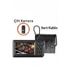 Vtn-009 Ekranlı Çift Kameralı 20 Metre Sert Kablo Yılan Endoskop Kamera 8 Mm 4.3 Inc