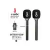 Çift Mikrofonlu Profosyonel Kablosuz Yüksek Kaliteli Ses Kaydı Röportaj Mikrofonu