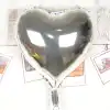 The Best Nzm Kalp Uçan Balon Folyo Gümüş 80 cm 32 Inç