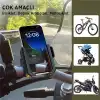 Gidon Bağlantılı Bisiklet Motosiklet Için Esnek Abs 4-7.8″ Inç Telefon Tutucu 360° Dönebilen Tasarım