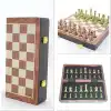 Ahşap Kutulu Metal Taşlı Satranç Seti ALK4226