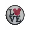 Aplike Ütü İle Yapışan Love Pati Arma 4 cm