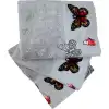 Minteks Havlu Ece Kelebek 50X90 Cm Gri