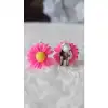 Miniistoree23 Takılabilir Klipsli Çocuk Küpesi Canlı Papatya