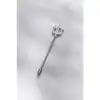 Karce CLZ943  316L Cerrahi Çelik Gümüş Renk Poseidon Mızrağı Köprü Piercing