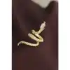 Karce CLZ943  Ayarlanabilir Gold Renk Zirkon Taşlı Yılan Yüzük