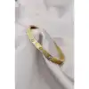 Colezium CLZ943  Çelik Gold Renk Zirkon Taşlı Cartier Bileklik