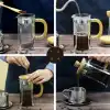 Ahşap Detaylı 600 ml Cam French Press