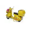 Dekoratif Metal Scooter Sepetli