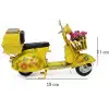 Dekoratif Metal Scooter Sepetli