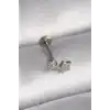 316L Çelik Gümüş Renk Zirkon Taşlı Yıldız Model Tragus Piercing - TJ-PR1353