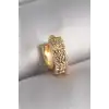 316L Çelik Gold Renk Zirkon Taşlı Tragus Piercing - TJ-PR1304