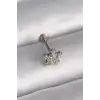 316L Çelik Gümüş Renk Zirkon Taşlı Yıldız Model Tragus Piercing - TJ-PR1341