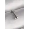 316L Çelik Gümüş Renk Topçuk Piercing - TJ-PR1368