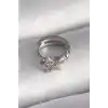 316L Çelik Gümüş Renk Zirkon Taşlı Yıldız Model Tragus Piercing - TJ-PR1333