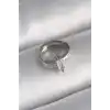 316L Çelik Gümüş Renk Zirkon Taşlı Tragus Piercing - TJ-PR1307