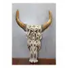 Ahşap Duvara Asmalı Bufalo Kafası