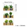 Raflı Bitki Tasarımlı Yapışkanlı Sticker 20*30 cm 3lü Set