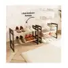 4 Katlı Ahşap Ayakkabılık