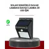 Bahçe ve Dış Mekanlar İçin Güneş Enerjili 20 LED Hareket Sensörlü Lamba