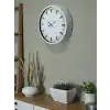 Beyaz Zarafet 40 Cm Metal Duvar Saati