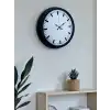 Black & White Baseline 40 Cm Metal Duvar Saati