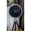Krom Zarif Tripod Ayaklı Saat