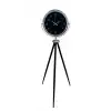 Krom Zarif Tripod Ayaklı Saat