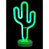 Neon Işıklı Kaktüs Masa Gece Lambası
