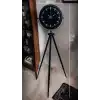 Siyah Lüks Sade Tripod Ayaklı Saat