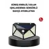 Solar Bahçe Lambası 100 LED Hareket Sensörlü Güneş Enerjili Aydınlatma