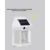 Solar Sensörlü Dış Mekan Lamba 3 Işık Modlu ve IP65 Dayanıklı
