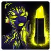 UV Neon Sarı Ruj – Karanlıkta Parlayan Makyaj Boyası