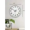 Zentime 40 Cm Beyaz Klasik Duvar Saati