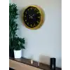 Zentime 40 Cm Gold Lüks Duvar Saati