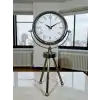 Zentime Krom Şık Üç Ayaklı Masa Saati