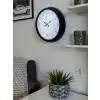 Zentime Pure Time Black 40 Cm Metal Duvar Saati