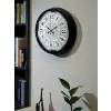 Zentime Şaheser Tasarım Zarif Desenli 40 cm Metal Duvar Saati